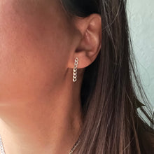 Load image into Gallery viewer, Darling Cuban Chain Sterling Silver Tassle Earrings