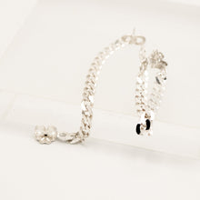 Load image into Gallery viewer, Dangling Sterling Silver Cuban Chain Earrings