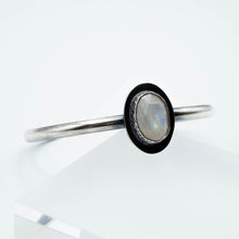 Load image into Gallery viewer, Moonstone Abyss Cuff Bracelet Essentials - Fine Silver, Sterling Silver, Moonstone -TIN HAUS