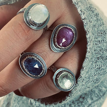 Load image into Gallery viewer, Pink Raspberry Abyss Ring - Sterling Silver - Size 6.75 - TIN HAUS