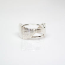 Load image into Gallery viewer, Men's Andromeda Ring - Brush-Textured, Polish, Sterling Silver - TIN HAUS Jewelry