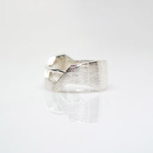 Load image into Gallery viewer, Men's Andromeda Ring - Brush-Textured, Polish, Sterling Silver - TIN HAUS Jewelry