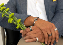 Load image into Gallery viewer, Andromeda and Solar Rings with Presence Chain Bracelet - TIN HAUS Jewelry