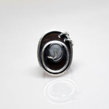 Load image into Gallery viewer, Astro Ring - Sterling Silver, Grey Sapphire - TIN HAUS