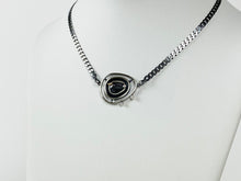 Load image into Gallery viewer, Black Sapphire Pearl Abyss Necklace - Sterling Silver, 14K Yellow Gold, Black Sapphire, Freshwater Pearls - TIN HAUS