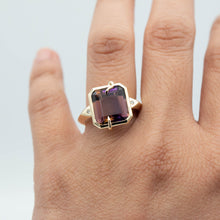Load image into Gallery viewer, Custom Alternative Bridal Ring - 14K Yellow Gold, Ametrine, Diamonds - TIN HAUS