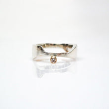 Load image into Gallery viewer, The Deity Ring - Polish, Smooth Texture, 14KT Yellow Gold, Sterling Silver, CVD Diamond - TIN HAUS Jewelry