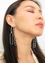 Load image into Gallery viewer, Equilibrium Earrings - Sterling Silver, Gold Rutilated Quartz - TIN HAUS Jewelry