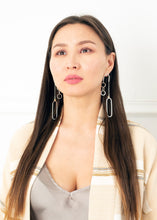 Load image into Gallery viewer, Equilibrium Earrings - Sterling Silver, Gold Rutilated Quartz - TIN HAUS Jewelry