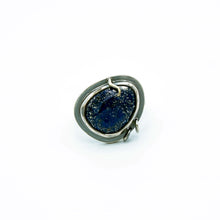 Load image into Gallery viewer, Rosecut Lapis Lazuli Sterling Silver Ring - OOAK - Size 7 - TIN HAUS Jewelry
