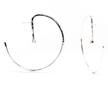Load image into Gallery viewer, Lunar Sterling Silver Hoops 2.0
