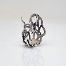 Load image into Gallery viewer, Myth Ring - adjustable size 7 - Sterling Silver - TIN HAUS