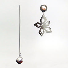 Load image into Gallery viewer, Nova Earrings - Sterling Silver, White Freshwater Pearls - TIN HAUS Jewelry