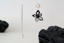 Load image into Gallery viewer, Nova Earrings - Sterling Silver, White Freshwater Pearls - TIN HAUS Jewelry
