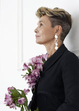 Load image into Gallery viewer, Particle Earrings on model - Sterling Silver - TIN HAUS Jewelry