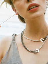 Load image into Gallery viewer, Presence II-Loop and III-Loop Necklace Group Shot - Sterling Silver, Fine Silver - TIN HAUS Jewelry