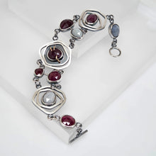 Load image into Gallery viewer, Priestess Ring - Sterling Silver, 14K Yellow Gold, Ruby, Sapphire - TIN HAUS Jewelry