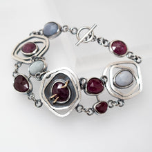 Load image into Gallery viewer, Priestess Ring - Sterling Silver, 14K Yellow Gold, Ruby, Sapphire - TIN HAUS Jewelry