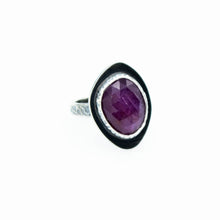 Load image into Gallery viewer, Pink Raspberry Abyss Ring - Sterling Silver - Size 6.75 - TIN HAUS