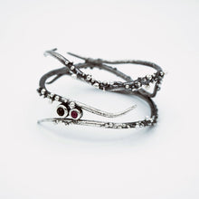 Load image into Gallery viewer, Sapphire Quartz Pearl Serpents Bangle