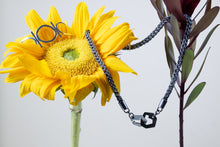 Load image into Gallery viewer, Presence III-Loop Sterling Fine Silver Oxidized Chain and the Shen Bracelet