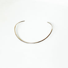 Load image into Gallery viewer, Simplicity Open Collar Wire Choker - Sterling Silver in Polish, Patina, or Satin Finish - TIN HAUS® Jewelry