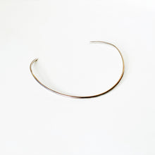 Load image into Gallery viewer, Simplicity Open Collar Wire Choker - Sterling Silver in Polish, Patina, or Satin Finish - TIN HAUS® Jewelry