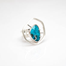Load image into Gallery viewer, Tranquility Ring - Sterling Silver, American Turquoise - TIN HAUS