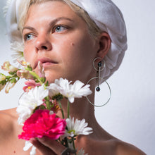 Load image into Gallery viewer, Vairochana Sterling Silver Peacock Pearl Earrings - TIN HAUS® Jewelry