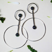 Load image into Gallery viewer, Vairochana Sterling Silver Pearl Earrings