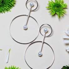 Load image into Gallery viewer, Vairochana Sterling Silver White Pearl Earrings