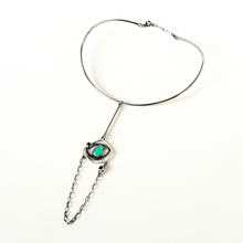 Load image into Gallery viewer, Rebel Lariat Wire Choker - Chrysoprase, Amethyst, Black Rutile Quartz - TIN HAUS