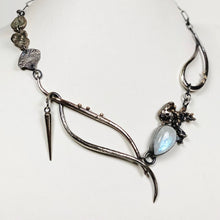 Load image into Gallery viewer, Custom 14K Sterling Silver Lunar Necklace - Cindy via Upcycled Jewelry Initiative - TIN HAUS
