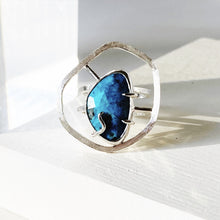 Load image into Gallery viewer, Tranquility Ring - Sterling Silver, American Turquoise - TIN HAUS