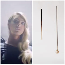 Load image into Gallery viewer, Lele Pons wearing the Cosmic Drop Pearl Earrings