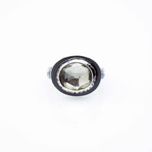 Load image into Gallery viewer, White Topaz Abyss Ring - Sterling Silver, Fine Silver - Size 6.5 - TIN HAUS