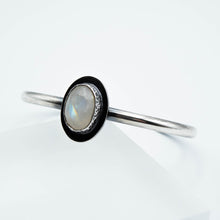 Load image into Gallery viewer, Moonstone Abyss Cuff Bracelet Essentials - Fine Silver, Sterling Silver, Moonstone -TIN HAUS