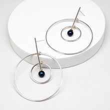 Load image into Gallery viewer, Aerial Earrings - Sterling Silver, Freshwater Pearls - TIN HAUS® Jewelry