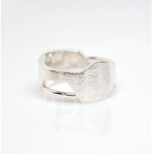 Load image into Gallery viewer, Men&#39;s Andromeda Ring - Brush-Textured, Polish, Sterling Silver - TIN HAUS Jewelry