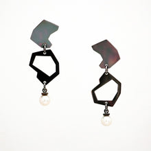 Load image into Gallery viewer, Asteroid Earrings - Sterling Silver, Freshwater or Vegan Friendly Pearls - TIN HAUS Jewelry