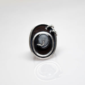 Astro Ring - Sterling Silver, Grey Sapphire - TIN HAUS