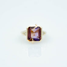 Load image into Gallery viewer, Custom Alternative Bridal Ring - 14K Yellow Gold, Ametrine, Diamonds - TIN HAUS