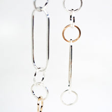 Load image into Gallery viewer, Interlink Earrings - Polished 14KT Gold Sterling Silver - TIN HAUS Jewelry