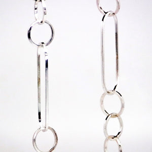 Interlink Earrings - Sterling Silver - TIN HAUS Jewelry