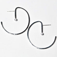 Load image into Gallery viewer, Lunar Sterling Silver Hoops, Small