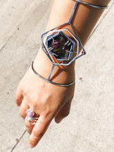 Load image into Gallery viewer, Mana Bracelet with the Diatom Pink Sapphire Pearl Ring.