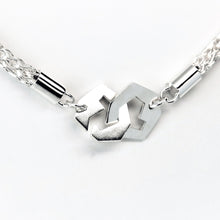 Load image into Gallery viewer, Presence III-Loop Necklace in High Polish - Sterling Silver, Fine Silver - TIN HAUS Jewelry