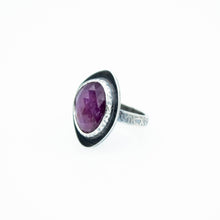 Load image into Gallery viewer, Pink Raspberry Abyss Ring - Sterling Silver - Size 6.75 - TIN HAUS