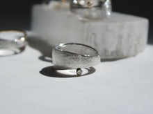 Load image into Gallery viewer, Solar Sterling Silver White Topaz Ring - TIN HAUS Jewelry