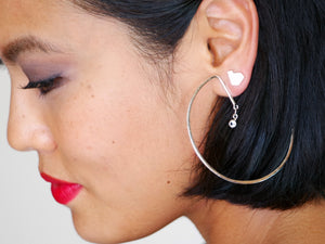 Stillness Studs, Small with Lunar Star Earrings Group Shot - TIN HAUS Jewelry